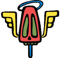 kindalikesorta cartoon flying angel ice cream Sticker