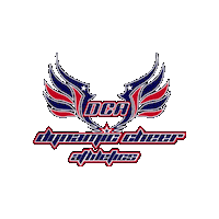 DynamicCheerAthletics cheerleading dca dcacheer dcalogo Sticker
