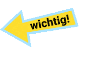 e2web arrow pfeil hier achtung Sticker