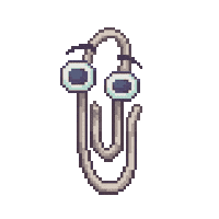 dinchenix retro wink pixel art flirty Sticker