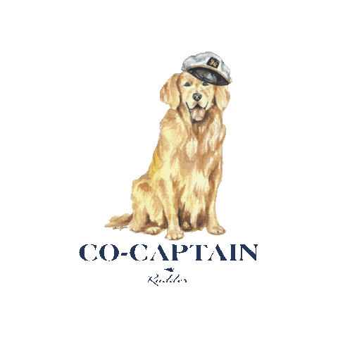 RudderUSA giphygifmaker dog boat sailing Sticker