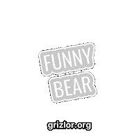 Laugh Bear Sticker by grizlor