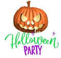 Jack O Lantern Party Sticker by Creasaur Entertainment Co.