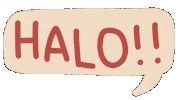 Indonesia Halo Sticker