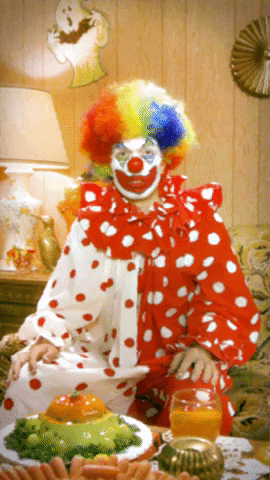 Costume Party Clown GIF by Halloween Party