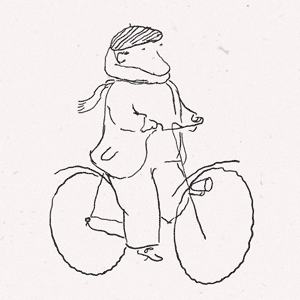 Ernest22 giphyupload bike paper riding GIF