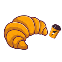 Hungry Coffee Sticker by Mais1 Café