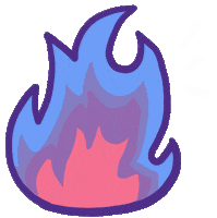 Fire Love Sticker by Eledraws (Eleonore Bem)