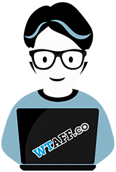 Wtaff Wink Sticker by WHAT THE AFF