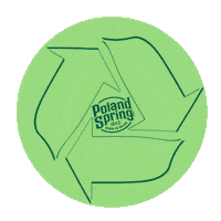 polandspringwtr nature green water recycle Sticker
