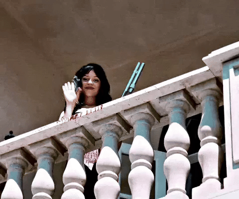 Waving Sabrina Carpenter GIF