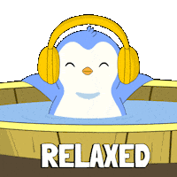 Happy Chill Out Sticker by Pudgy Penguins