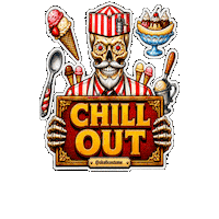 Descansar Ice Cream Sticker