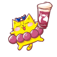 Happy Cat Sticker by Bear Boss Buddies