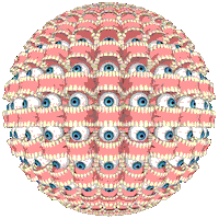 3D Eyes Sticker by badblueprints