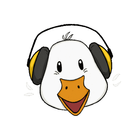 Happy Duck Sticker