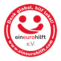 eineurohilft sticker charity duesseldorf spenden Sticker
