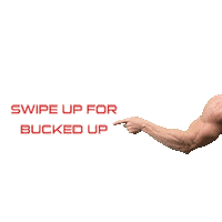 Swipe Up Strong Arm Sticker by Bucked Up