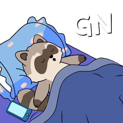 Good Night Sticker by Ordinary Frends