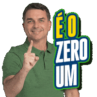 Direita Zero Um Sticker by Flavio Bolsonaro