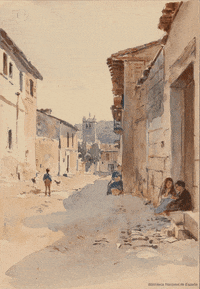 street town GIF by Biblioteca Nacional de España