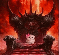 Kitty Throne GIF