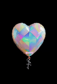 Nissart happy heart party rainbow GIF