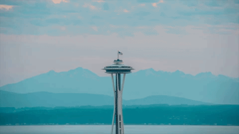 space needle seattle GIF