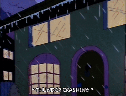 Scared Season 2 GIF by The Simpsons