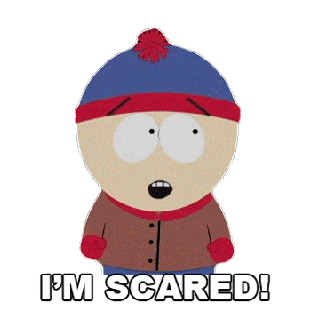 Scared Stan Marsh Sticker by South Park