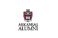 University Of Arkansas Snow Sticker by Arkansas Alumni Association