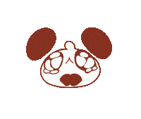 Sad Panda Sticker