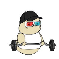 Work Out Fun Sticker by Sappy Seals Community