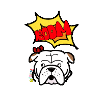 dog hello Sticker by makala9_