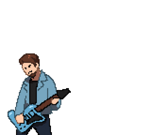 Pixel Rock Sticker by jaspergrossmann
