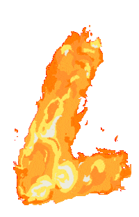 Pixel Fire Sticker