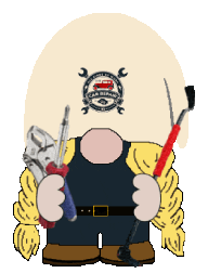 Gnome Auto Mechanic Sticker