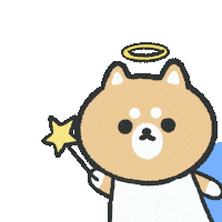 jindaychen shiba heaven 犬 shiba inu Sticker