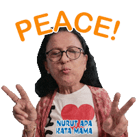 Peace Pis Sticker by VIRA BCA