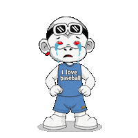 I Love Baseball Bas Sticker by Zhot