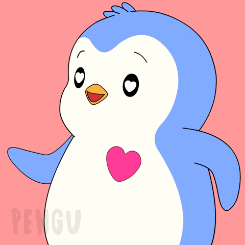 In Love Smile GIF by Pudgy Penguins