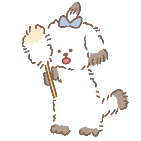 Dogs Cleaning Sticker by koimoffee
