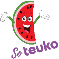 Teuko love happy food smile Sticker