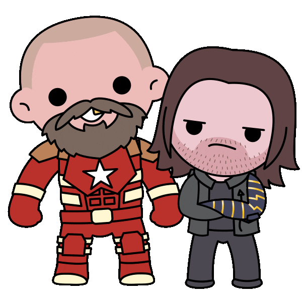 Winter Soldier Friends Sticker by Marvel Studios