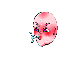 Excited Girl Sticker