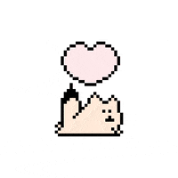 rittothefox heart pixel kawaii fox GIF