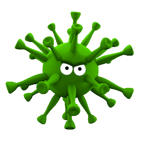 3D Virus Sticker by Juan Billy
