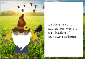 Gnome Scarecrow GIF