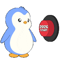 New Year Penguin Sticker by Pudgy Penguins