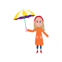 Rain Umbrella Sticker